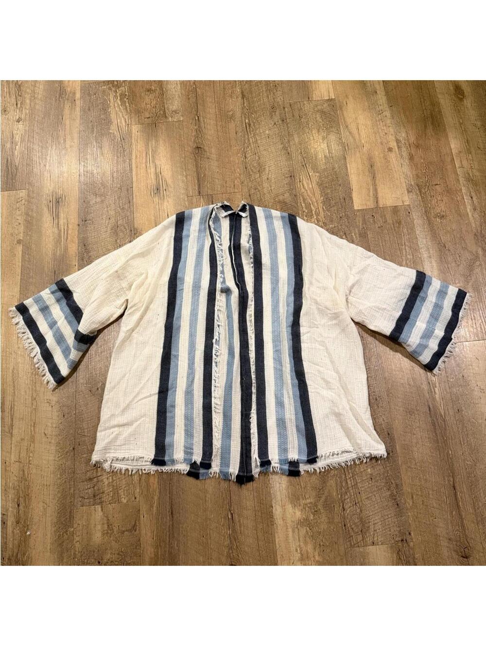 Michael Stars Bea Striped Wrap Kimono NAUTICAL - ONESIZE MICHAEL STARS